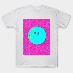 Hot Pink Parsley Moon Face T-Shirt